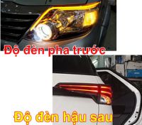 Combo độ đèn pha + đèn sau fotuner, Độ đèn bi xenon trước sau toyota fotuner