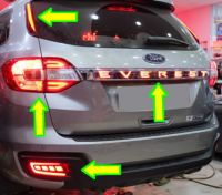 Độ full đèn sau everest, độ đèn sau everest, độ đèn hậu everest, độ đèn cản cốp ford everest