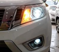 Độ đèn ôtô navara, Độ đèn Bi xenon + mí led ô tô navara, độ đèn pha nisan navara siêu sáng